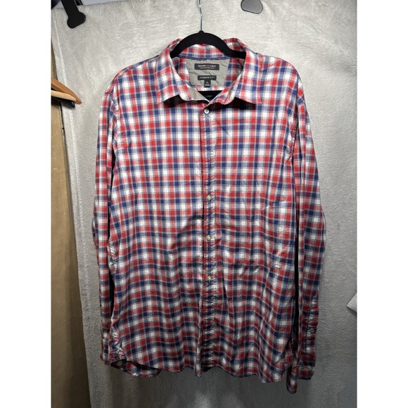 Banana Republic Men's Button-Up Shirt Plaid Camden fit xl - Picture 9 of 9